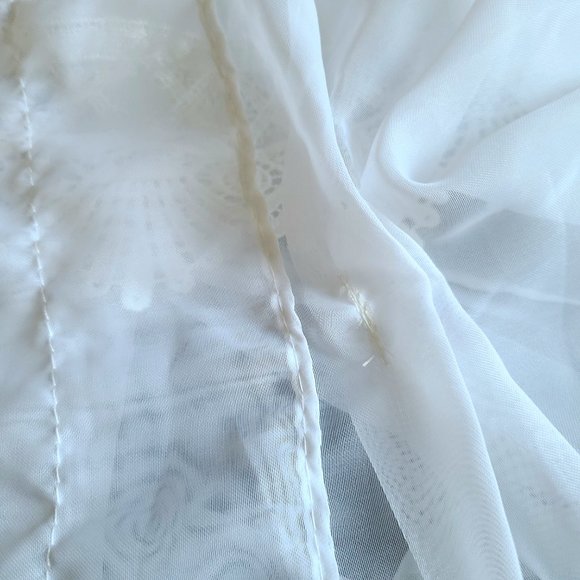 Vintage curtain with lace. - Picture 7 of 12